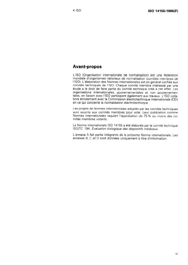 ISO 14155:1996 - Investigations cliniques des dispositifs médicaux