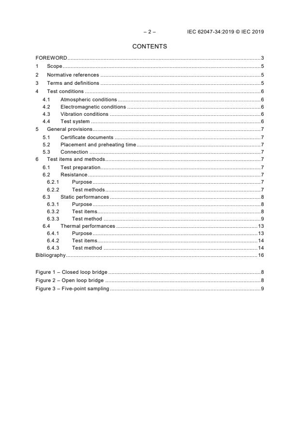 IEC 62047-34:2019 IEC 62047-34:2019 - Semiconductor devices - Micro-electromechanical devices - Part 34: Test methods for MEMS piezoresistive pressure-sensitive device on wafer - Page 4 preview