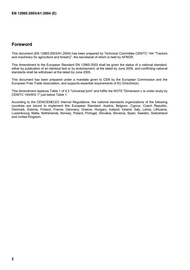 EN 12965:2003/A1:2004 EN 12965:2004/A1:2005 - Page 4 preview