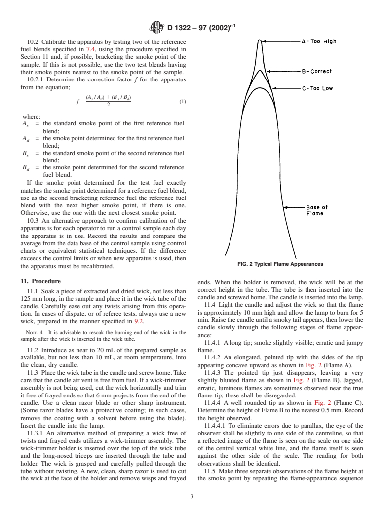 ASTM D1322-97(2002)e1 - Standard Test Method for Smoke Point of Kerosine and Aviation Turbine Fuel