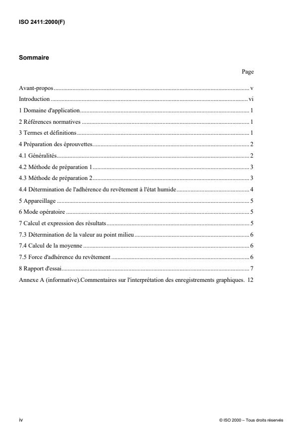 ISO 2411:2000 ISO 2411:2000 - Supports textiles revetus de caoutchouc ou de plastique -- Détermination de l'adhérence du revetement - Page 4 preview