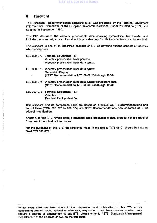 SIST ETS 300 075 E1:2003 SIST ETS 300 075 E1:2003 - Page 4 preview