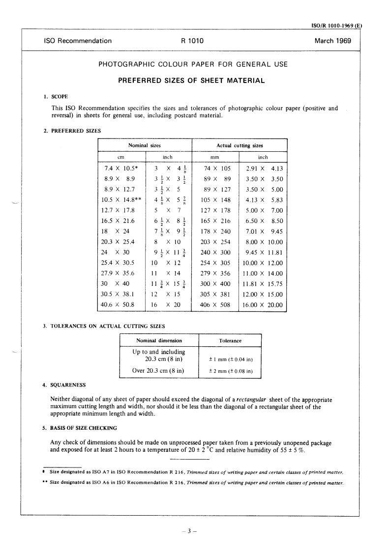 ISO/R 1010:1969 ISO/R 1010:1969 - Title missing - Legacy paper document
Released:1/1/1969
