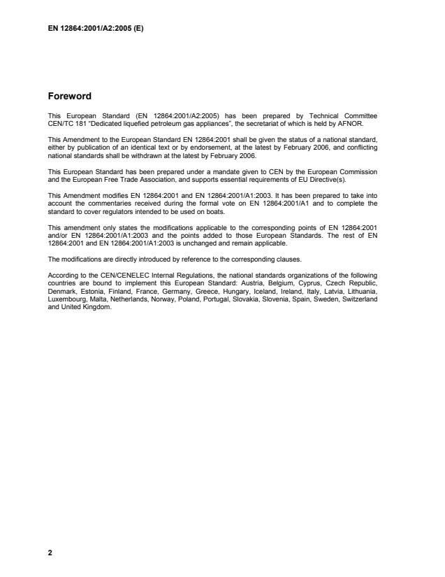 EN 12864:2001/A2:2005 EN 12864:2002/A2:2005 - Page 4 preview