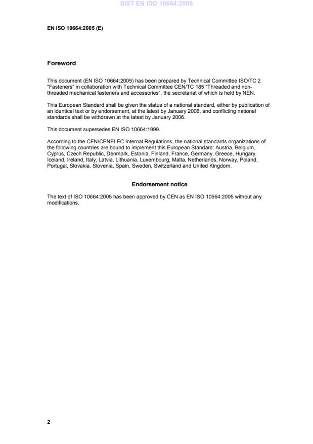 EN ISO 10664:2005 EN ISO 10664:2006 - Page 4 preview