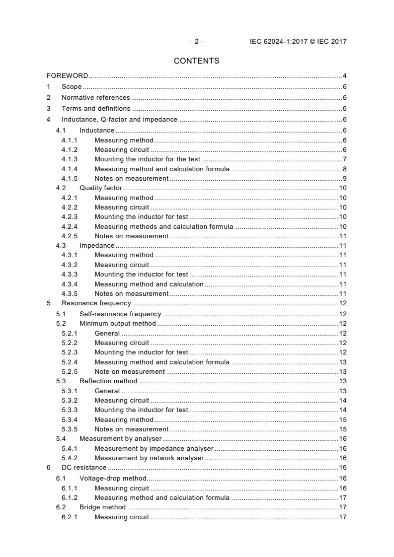 IEC 62024-1:2017 IEC 62024-1:2017 - High frequency inductive components - Electrical characteristics and measuring methods - Part 1: Nanohenry range chip inductor - Page 4 preview