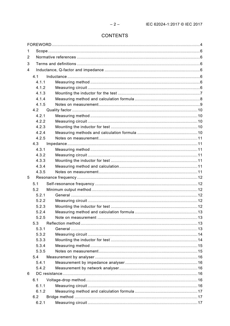 IEC 62024-1:2017 IEC 62024-1:2017 - High frequency inductive components - Electrical characteristics and measuring methods - Part 1: Nanohenry range chip inductor - Page 4 preview