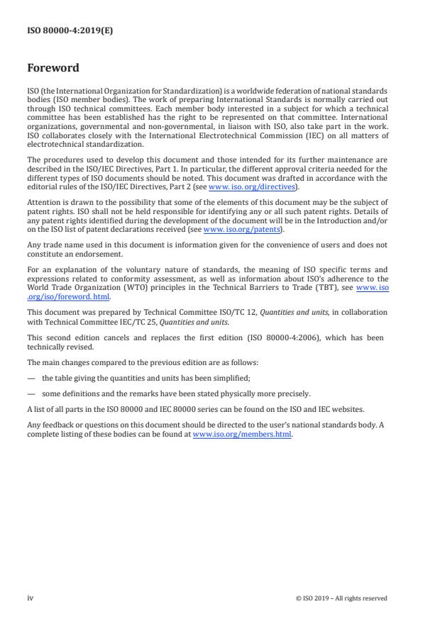 ISO 80000-4:2019 ISO 80000-4:2019 - Quantities and units - Part 4: Mechanics - Page 4 preview