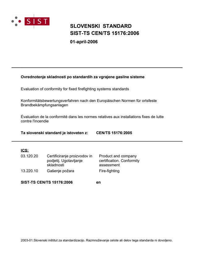 TS CEN/TS 15176:2006