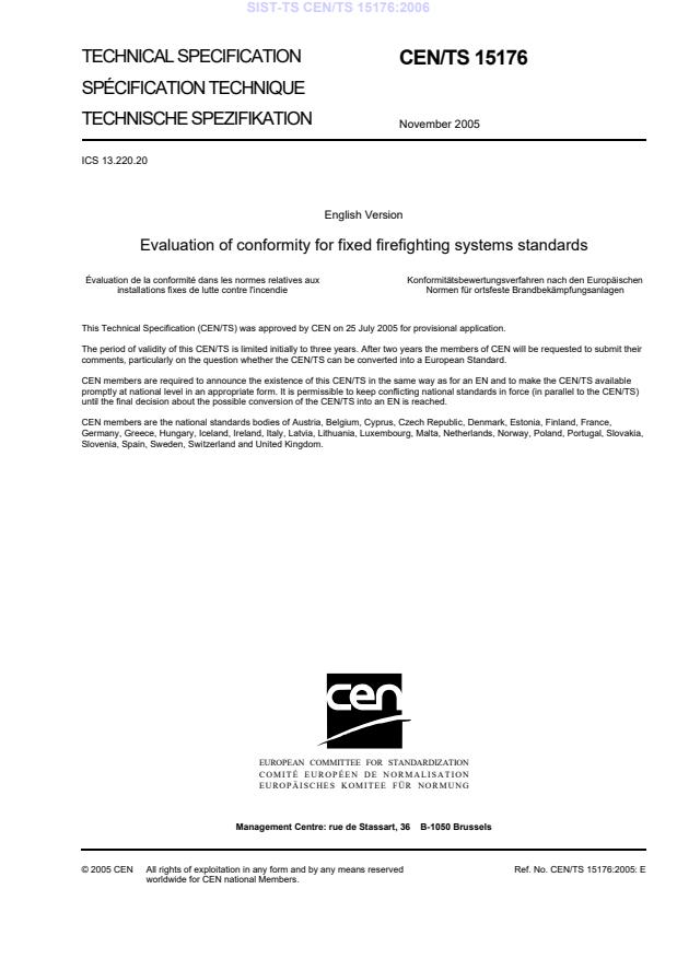 TS CEN/TS 15176:2006