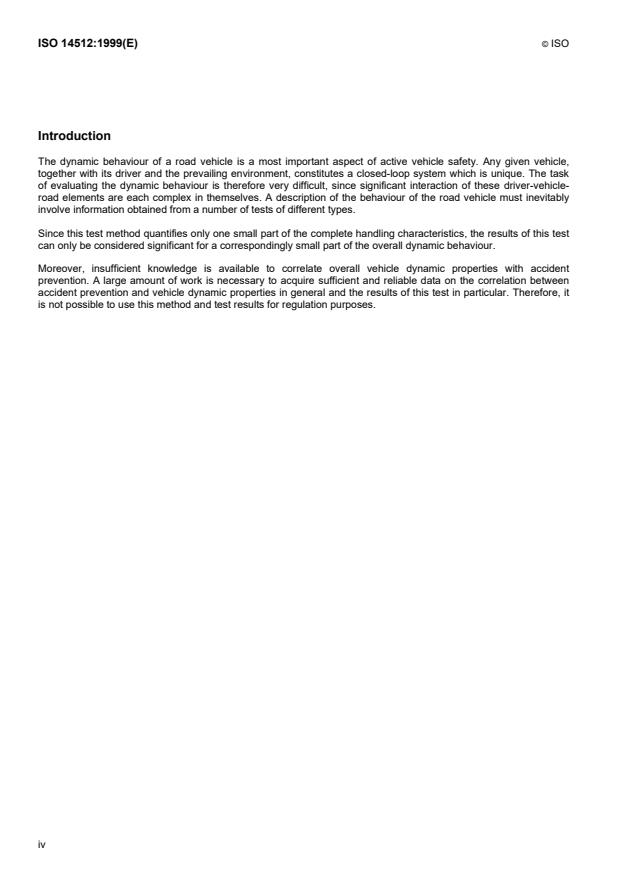 ISO 14512:1999 ISO 14512:1999 - Passenger cars -- Straight-ahead braking on surfaces with split coefficient of friction -- Open-loop test procedure - Page 4 preview