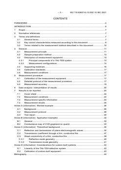 IEC TS 62607-6-10:2021 - Nanomanufacturing - Key control characteristics - Part 6-10: Graphene-based material - Sheet resistance: Terahertz time-domain spectroscopy - Page 4 preview