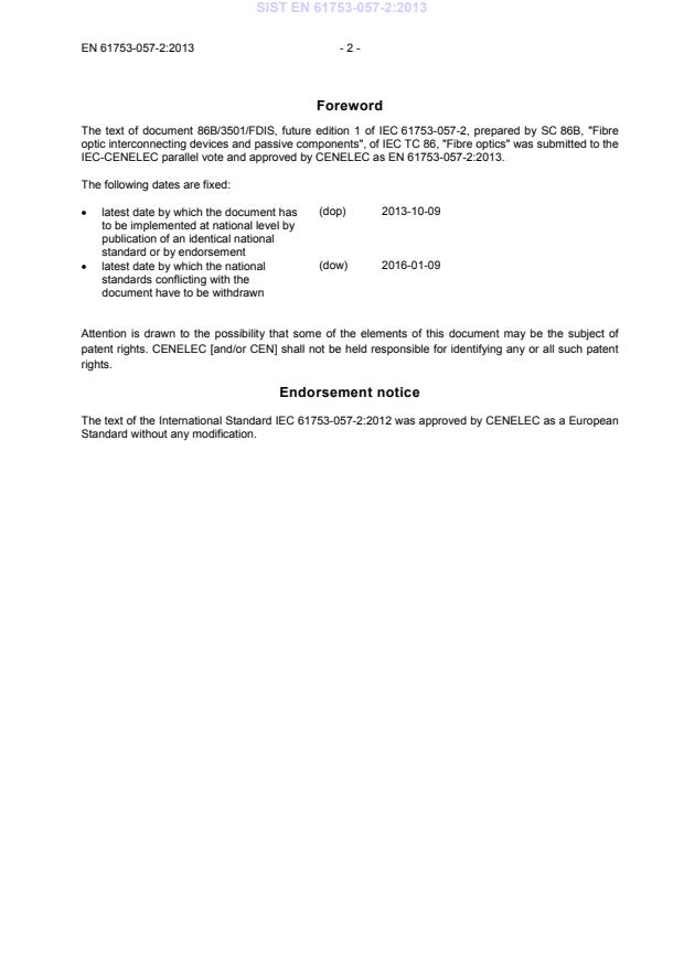 SIST EN 61753-057-2:2013 SIST EN 61753-057-2:2013 - Page 4 preview