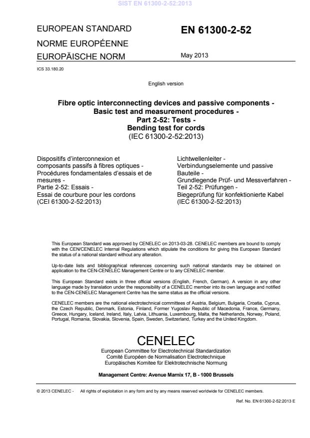EN 61300-2-52:2013
