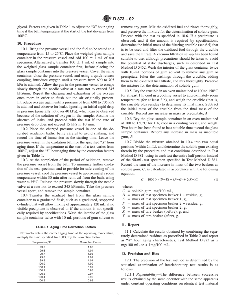 ASTM D873-02 - Standard Test Method for Oxidation Stability of Aviation Fuels (Potential Residue Method)