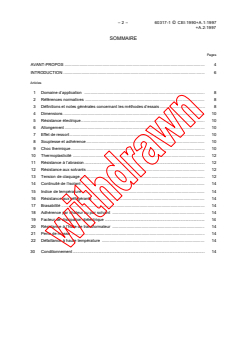 IEC 60317-1:1990+AMD1:1997+AMD2:1997 CSV - Specifications for particular types of winding wires - Part 1: Polyvinyl acetal enamelled round copper wire, class 105
Released:12/20/1997 - Page 4 preview