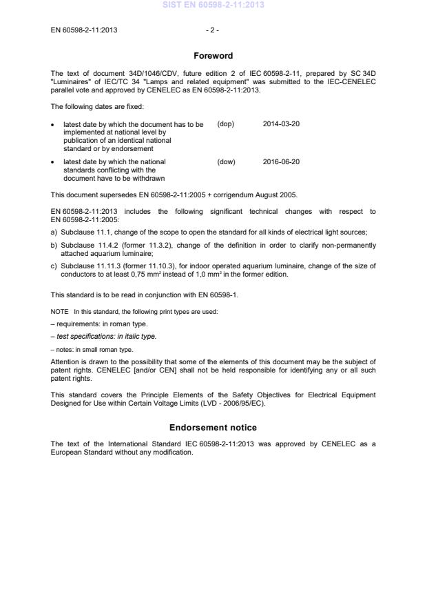EN 60598-2-11:2013 EN 60598-2-11:2013 - Page 4 preview