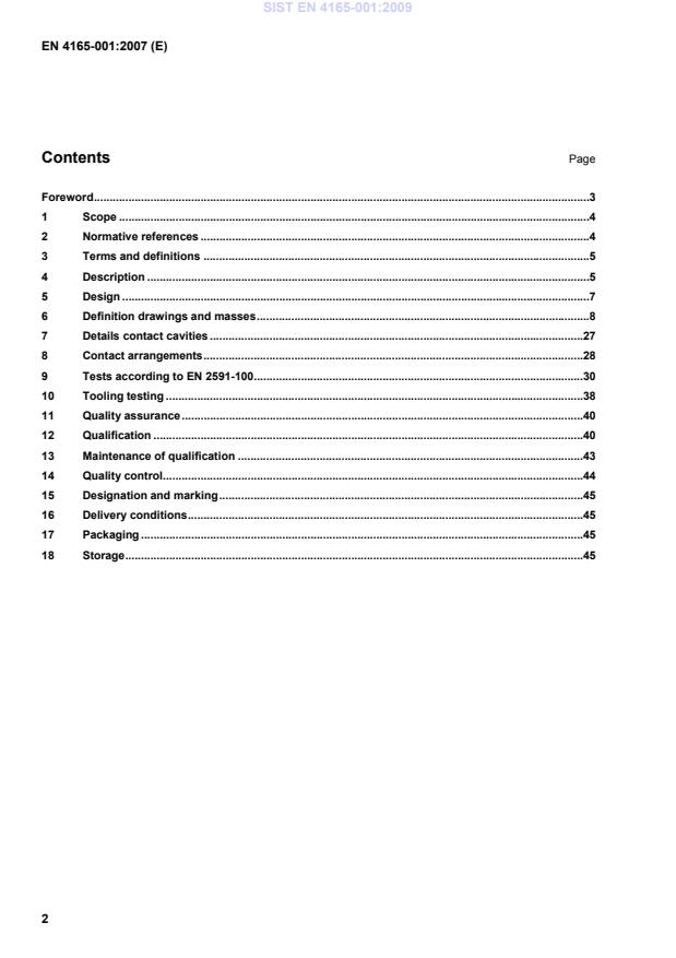 EN 4165-001:2007 EN 4165-001:2009 - Page 4 preview