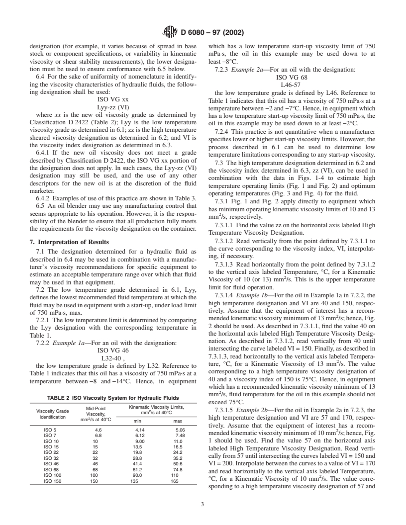 ASTM D6080-97(2002) - Standard Practice for Defining the Viscosity Characteristics of Hydraulic Fluids