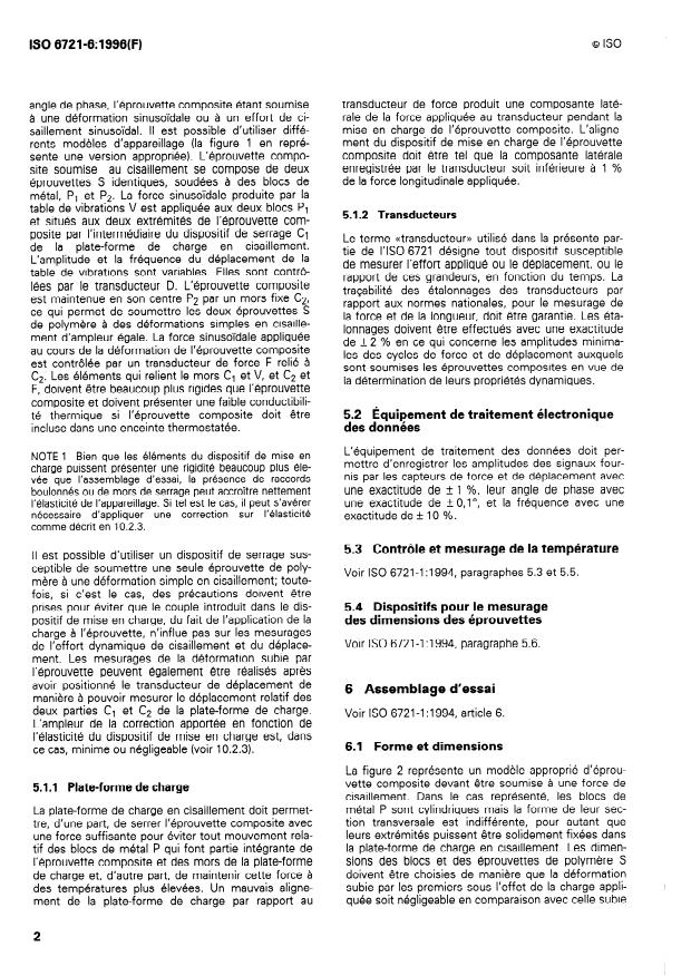 ISO 6721-6:1996 ISO 6721-6:1996 - Plastiques -- Détermination des propriétés mécaniques dynamiques - Page 4 preview