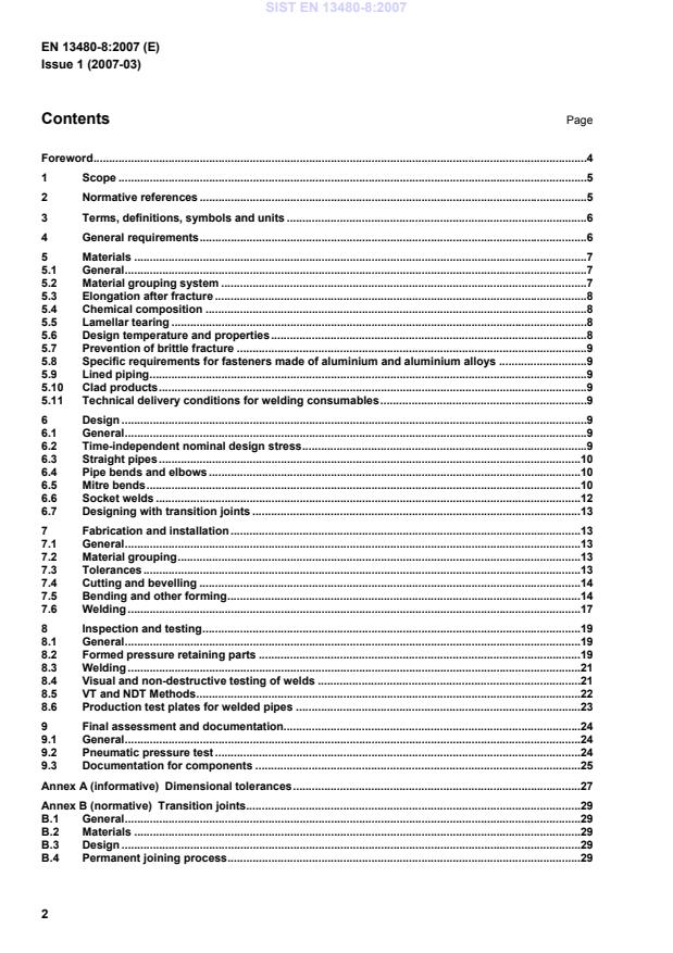 EN 13480-8:2007 EN 13480-8:2007 - Page 4 preview