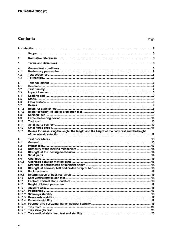 EN 14988-2:2006 EN 14988-2:2006 - Page 4 preview