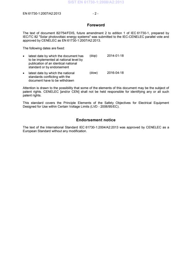 EN 61730-1:2007/A2:2013 EN 61730-1:2008/A2:2013 - Page 4 preview