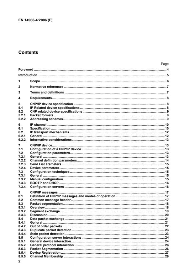 EN 14908-4:2006 EN 14908-4:2007 - Page 4 preview