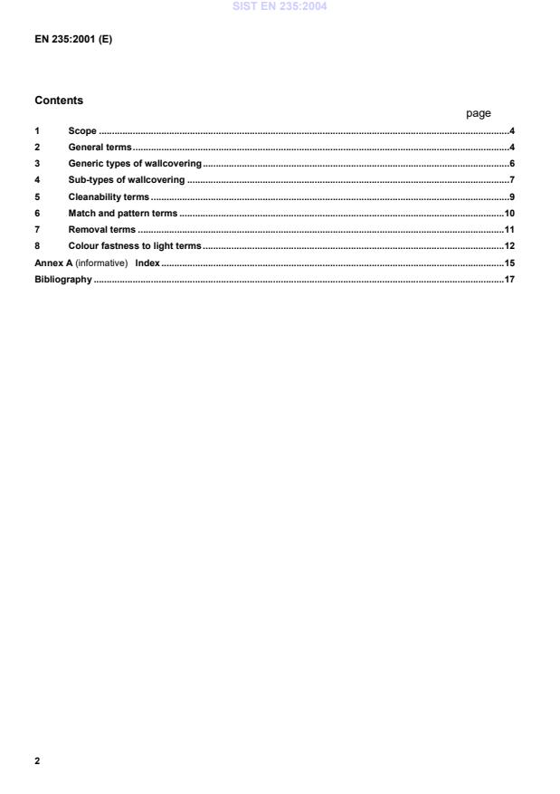 EN 235:2001 EN 235:2004 - Page 4 preview