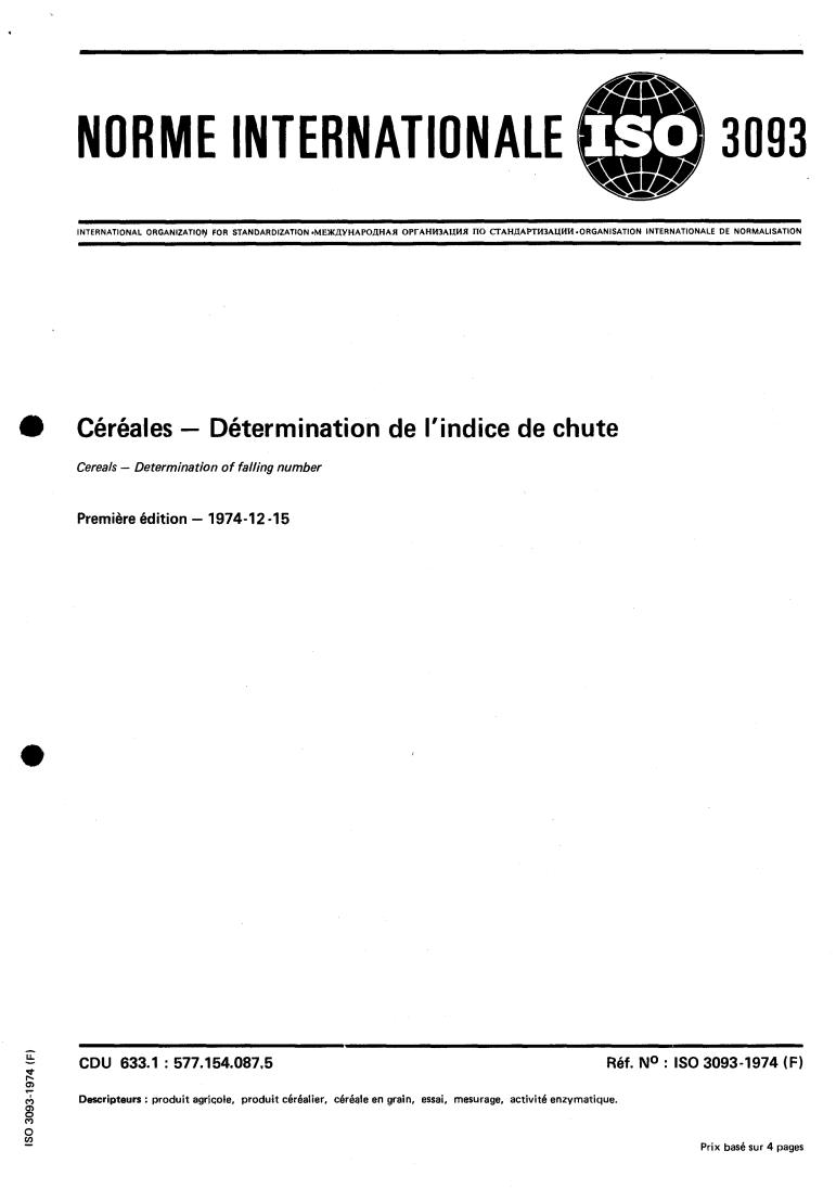 ISO 3093:1974 - Title missing - Legacy paper document
Released:1/1/1974