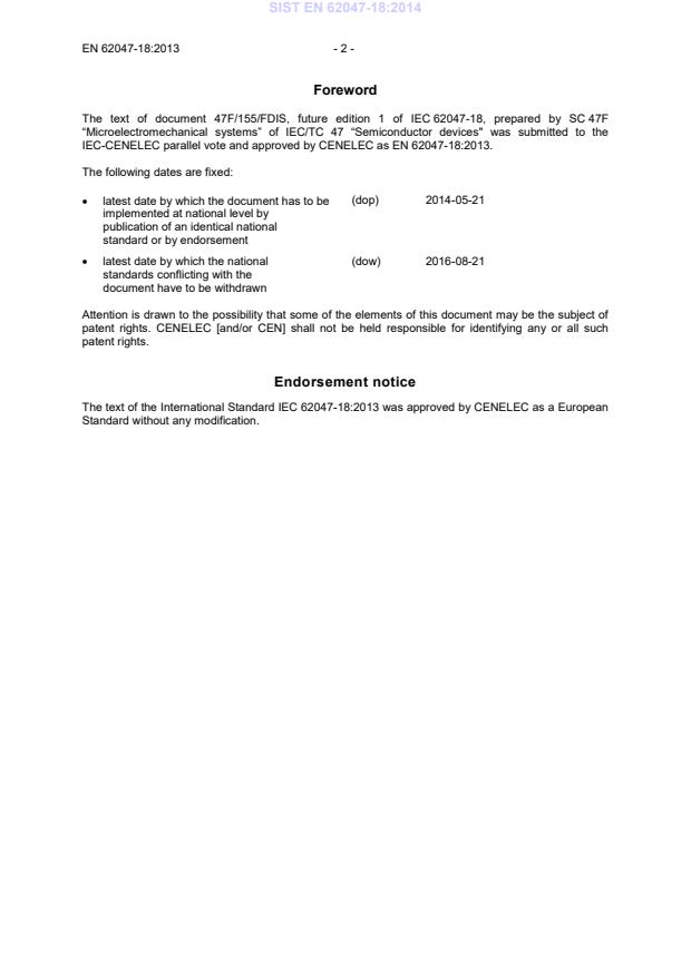 EN 62047-18:2013 EN 62047-18:2014 - Page 4 preview