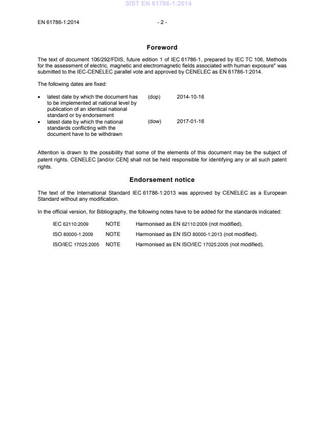 EN 61786-1:2014 EN 61786-1:2014 - BARVE - Page 4 preview