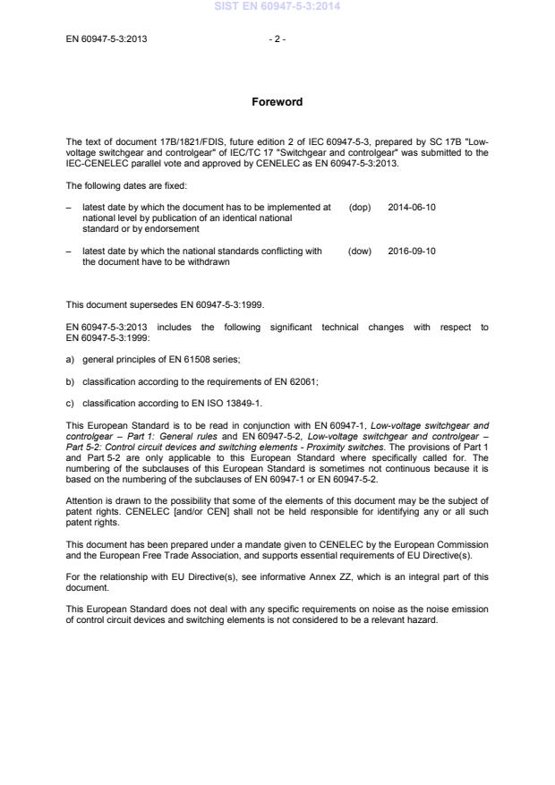 EN 60947-5-3:2013 EN 60947-5-3:2014 - Page 4 preview