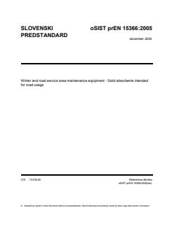 prEN 15366:2005 - Page 1 preview