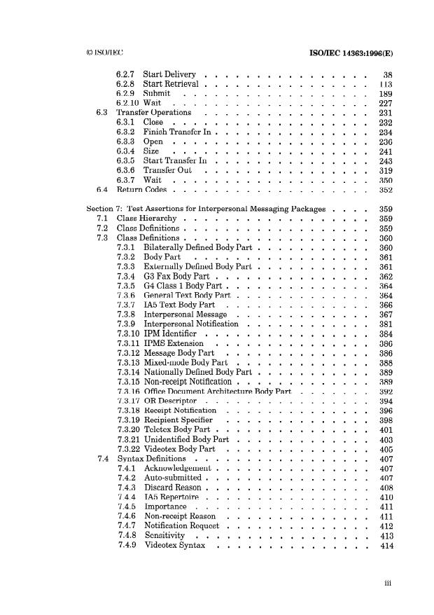 ISO/IEC 14363:1996 - Information technology -- Test methods for measuring conformance to MHS-based electronic messaging -- Application Program Interface (API) (Language independent)