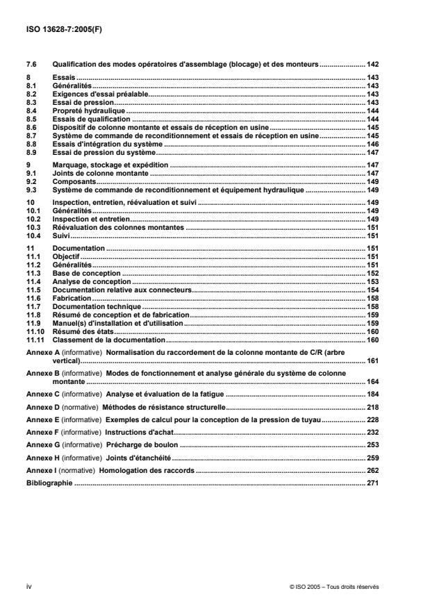 ISO 13628-7:2005 ISO 13628-7:2005 - Industries du pétrole et du gaz naturel -- Conception et exploitation des systemes de production immergés - Page 4 preview