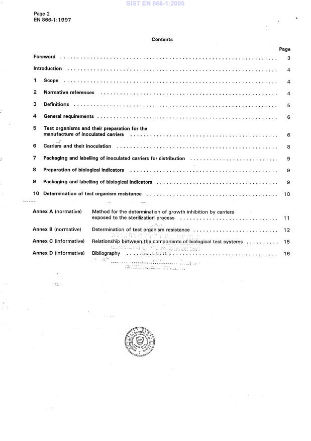 EN 866-1:1997 EN 866-1:2000 - Page 4 preview