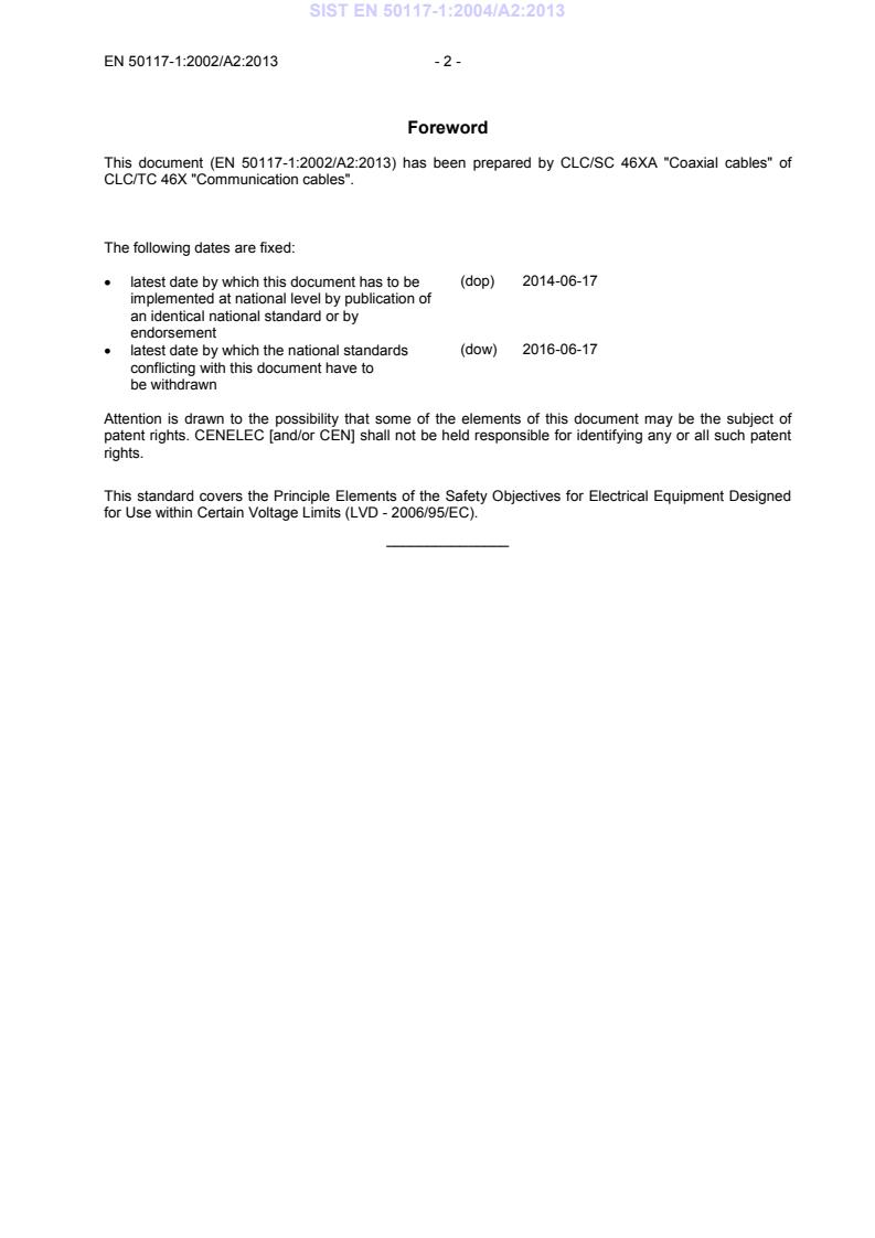 EN 50117-1:2002/A2:2013 EN 50117-1:2004/A2:2013 - Page 4 preview