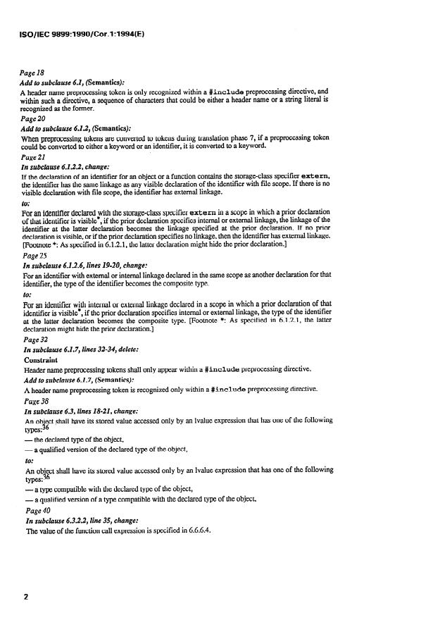 ISO/IEC 9899:1990/Cor 1:1994 ISO/IEC 9899:1990/Cor 1:1994 - Page 2 preview