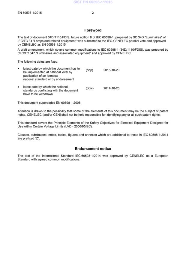 EN 60598-1:2015 EN 60598-1:2015 - BARVE - Page 4 preview