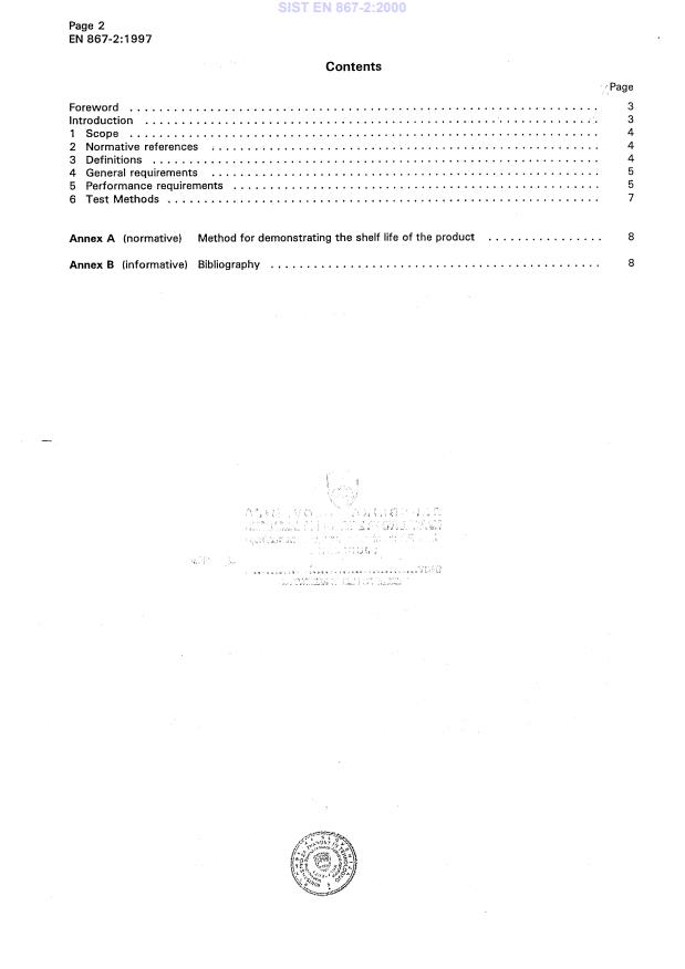 EN 867-2:1997 EN 867-2:2000 - Page 4 preview