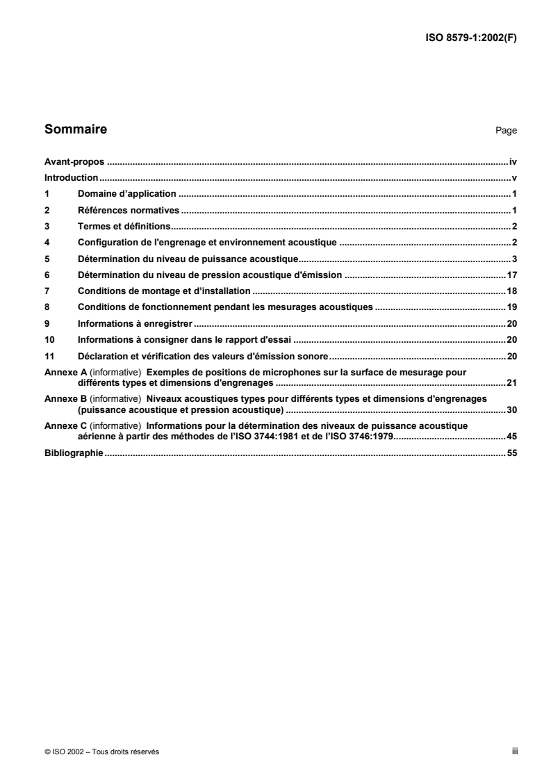 ISO 8579-1:2002 - Code de réception des engrenages sous carter — Partie 1: Code d'essai pour la détermination du bruit aérien
Released:8/8/2002