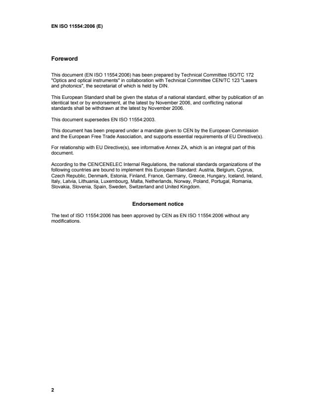 EN ISO 11554:2006 EN ISO 11554:2006 - Page 4 preview