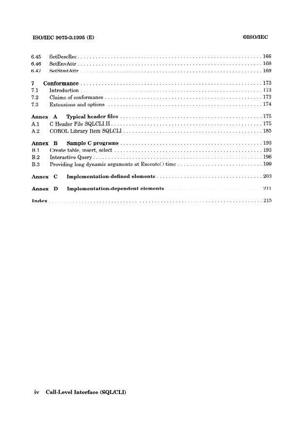 ISO/IEC 9075-3:1995 ISO/IEC 9075-3:1995 - Information technology -- Database languages -- SQL - Page 4 preview