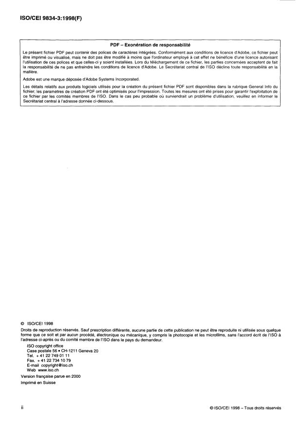 ISO/IEC 9834-3:1998 ISO/IEC 9834-3:1998 - Technologies de l'information -- Interconnexion de systemes ouverts (OSI) -- Procédures opérationnelles pour les autorités d'enregistrement OSI: Enregistrement des valeurs d'arc de l'arborescence RH-name-tree a l'usage commun de l'ISO et de l'UIT-T - Page 2 preview