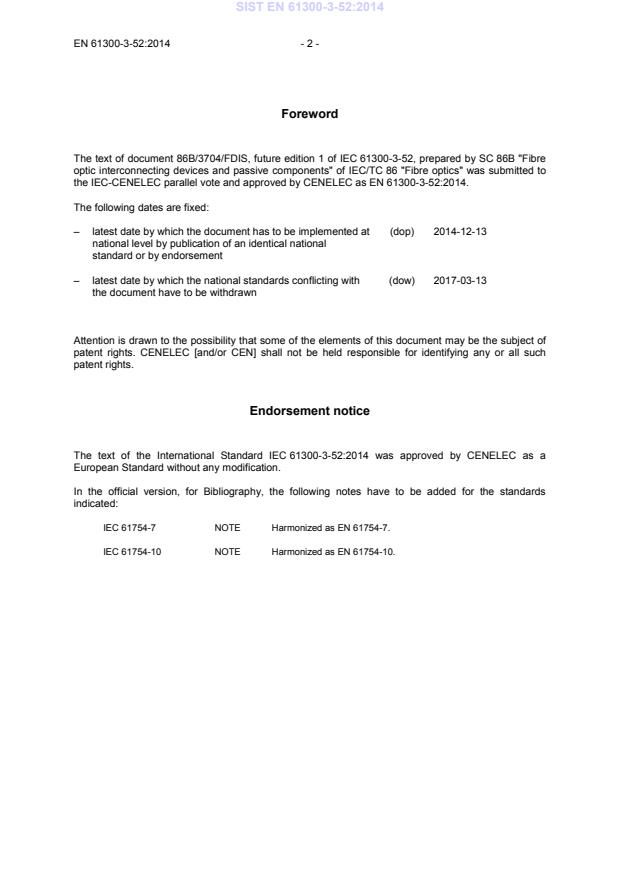 EN 61300-3-52:2014 EN 61300-3-52:2014 - Page 4 preview