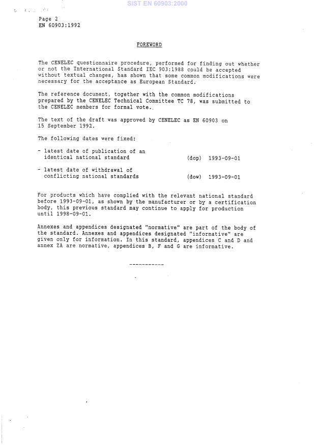 EN 60903:1992 EN 60903:2000 - Page 4 preview