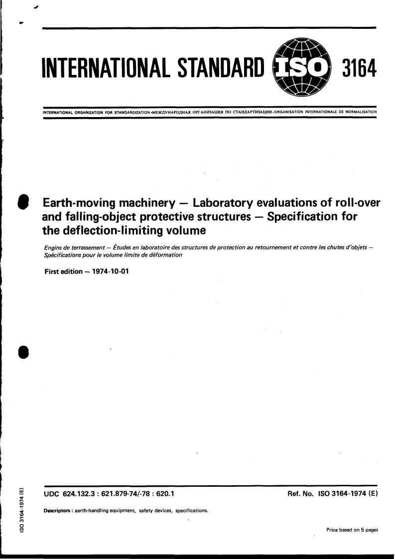 ISO 3164:1974 - Title missing - Legacy paper document
Released:1/1/1974