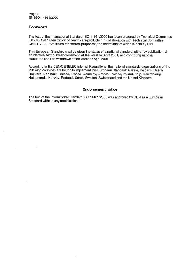 EN ISO 14161:2000 EN ISO 14161:2001 - Page 4 preview