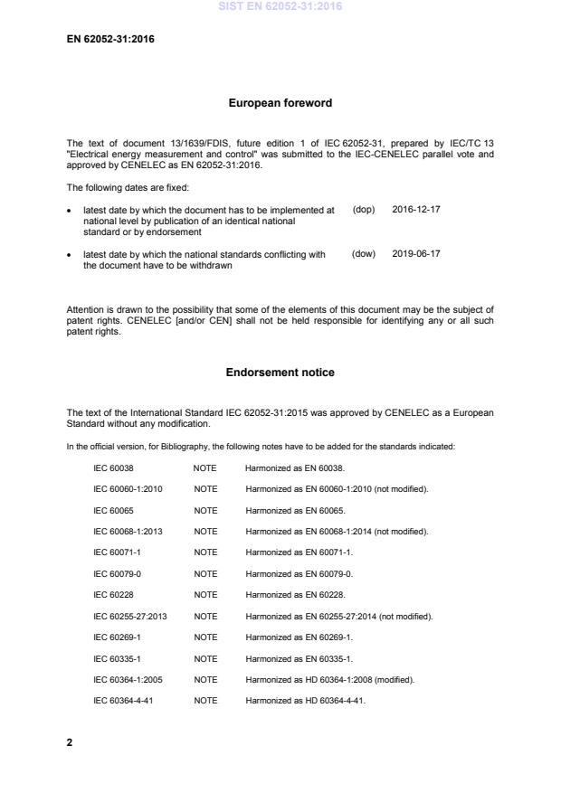 EN 62052-31:2016 EN 62052-31:2016 - Page 4 preview